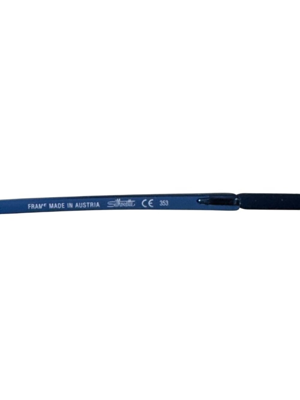 Silhouette SPX 1586 51-16 Womens Blue Half-Rim Eyeglasses Lightweight Frame - Picture 8 of 12